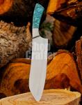 D2 Steel Kiritsuke Chef Knife with Green Handle