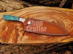D2 Steel Kiritsuke Chef Knife with Green Handle