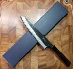 Anryu 210mm Shirogami Gyuto Knife - Kurouchi Damascus