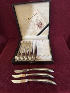 Vintage Samurai Stainless Steel Knife Set