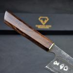 Japanese Damascus Chef Knife with Rosewood Handle