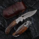 VG10 Damascus Steel Folding Knife for Outdoors
