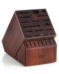 ENOKING Large Acacia Wood Knife Block - 25 Slots