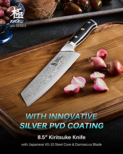 KYOKU 8.5" Kiritsuke Chef Knife - Gin Series
