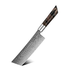 Seido 7" Nakiri Knife - 110-Layer Damascus Steel