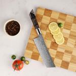 Seido 7" Nakiri Knife - 110-Layer Damascus Steel