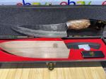 8-Inch Japanese Gyuto Chef Knife with Burl Handle