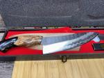 8-Inch Japanese Gyuto Chef Knife with Burl Handle