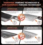 ENOKING 7.5 Inch Hand Forged Cleaver Knife