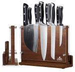ENOKING Double-Sided Magnetic Wooden Knife Block