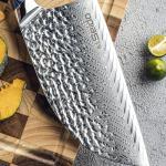 Seido Kanpeki 7.5” Damascus Chef Cleaver Knife