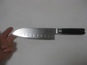 Shun DM0718 7" Hollow Edge Santoku Knife