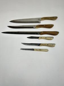 Set of 6 Vintage Japanese Stainless Knives