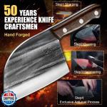 ENOKING 6.7" Chef Knife for Meat and Veggies
