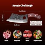 Huusk Handmade Meat Cleaver Knife with Sheath