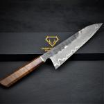 Japanese Damascus Chef Knife with Rosewood Handle
