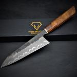 Japanese Damascus Chef Knife with Rosewood Handle