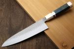 Yoshihiro SG2 Hammered Gyuto Knife with Blue Handle