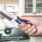 custom handmade Sashimi Knife Sushi Slicing Kitchen Knife rose Wood Handle