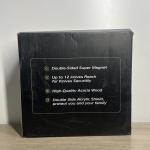 New ENOKING Magnetic Knife Block Acacia Wood Double-Sided Holder 15.2"X9"