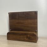 New ENOKING Magnetic Knife Block Acacia Wood Double-Sided Holder 15.2"X9"