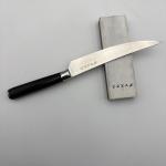 Damasukasu 3-piece Set Handmade Japanese Chef Knife Cleaver Paring Whetstone Box