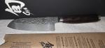 Shun Premier TDM0727 Santoku Knife 5.5 in Damascus Steel Wood Handcrafted