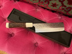 Handmade Yoshimi Kato SG2 Nakiri Knife