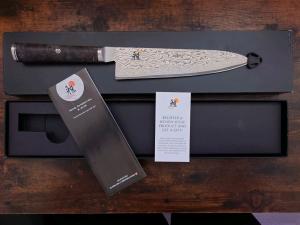 Miyabi 7" Rocking Santoku Knife with Maple Handle