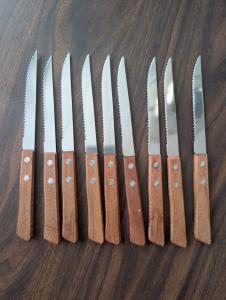 Vintage Japanese Stainless Steel Steak Knife Set