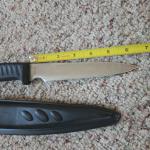 G.SAKAI Serrated Outdoor Cooking Knife with Sheath