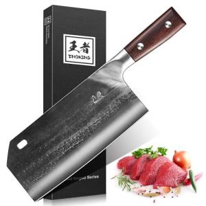 ENOKING Japanese Cleaver Knife for Precision Cutting