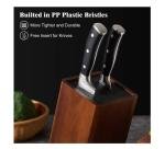 Acacia Wood Knife Block and Organizer
