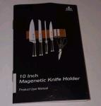 ENOKING 10" Acacia Wood Magnetic Knife Strip