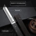 Vintage Kiku Tanto Fixed Blade Knife in Stainless Steel