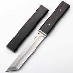 Vintage Kiku Tanto Fixed Blade Knife in Stainless Steel