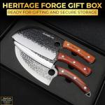 Hand-Forged 3-Piece Japanese Butcher Knife Set