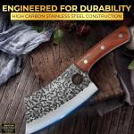 Hand-Forged 3-Piece Japanese Butcher Knife Set