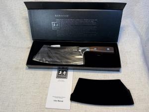ENOKING 7” Stainless Steel Santoku Knife in Gift Box