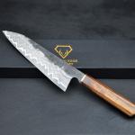 Damascus Chef Knife with Rosewood Handle