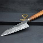 Damascus Chef Knife with Rosewood Handle