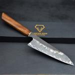 Damascus Chef Knife with Rosewood Handle