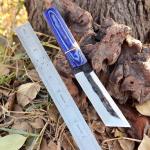 Traditional Japanese Tanto Knife with Leather Sheath