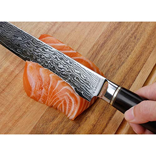 YOUSUNLONG 10" Yanagiba Sushi Knife: Damascus Steel