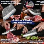 4-Piece Japanese Knife Set for Chefs