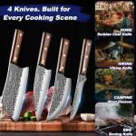 4-Piece Japanese Knife Set for Chefs