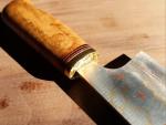 Takeshi Saji 180mm Gyuto Knife with Curly Maple Handle