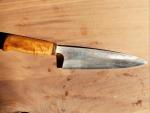 Takeshi Saji 180mm Gyuto Knife with Curly Maple Handle