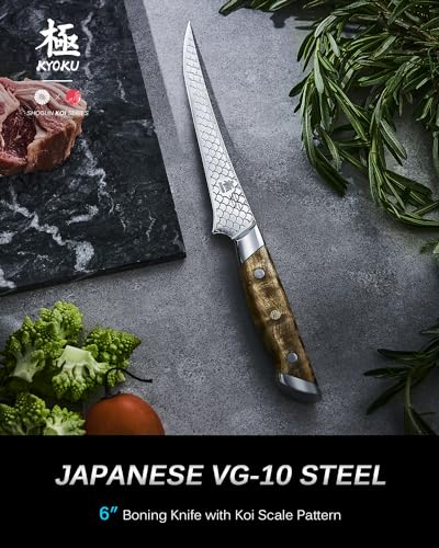 Shogun Koi 6" Boning Knife, Japanese VG10 Steel