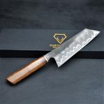 Japanese Damascus Chef Knife, San Mai Design, Rosewood